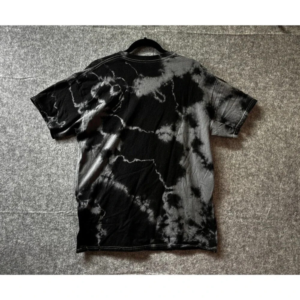 Disney Stitch Leroy T-Shirt Men’s L Black Tie Dye Graphic Lilo & Stitch
